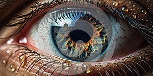 Close-up shot of human eye