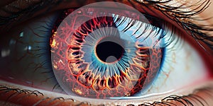 Close-up shot of human eye