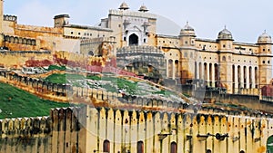 Close up shot of Jaipur Amber Fort