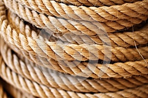 close-up shot of the jute ropes used in espadrille crafting