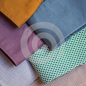 Close-up shot of men's shirt sleeves