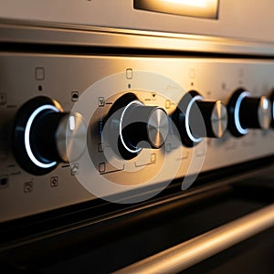 Oven Control Knobs, Kitchen Appliance, Modern Design