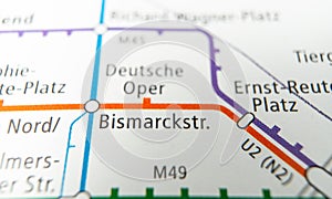 Close up shot o the map of Germany - concept of traveling