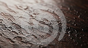 Dark Brown Leather Texture Background, Close-up Abstract Pattern