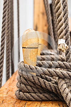 Close-up shot of rope