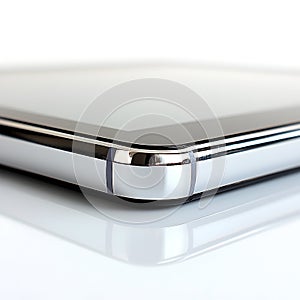 Sleek Silver Tablet Corner