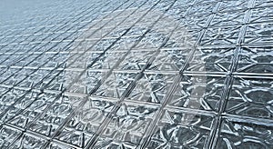 Abstract Glass Block Wall Texture