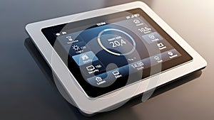 Smart Home Control Panel Automation System Interface