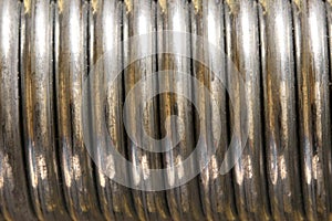 Close up shot of spring coils
