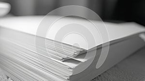 Stack Of White Paper Sheets