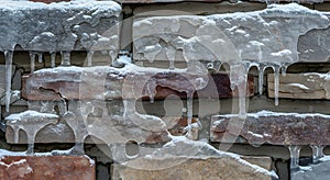 Icy Stone Wall Texture