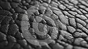 Black Leather Texture Close-Up