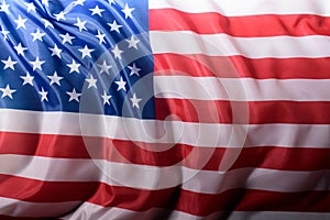 close-up shot of waving united states flag, Independence