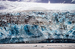 Close up shots of Hubbard Glacier, Alaska