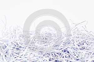 Close up Shredded paper background photo