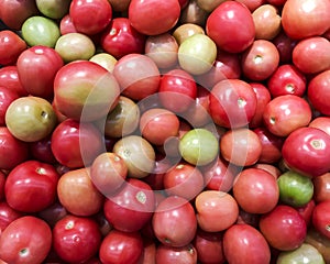 Close up sida tomato background