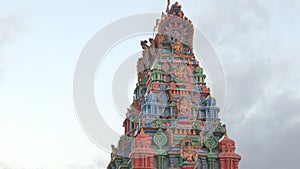 close up side view of sri siva subramaniya hindu temple in nadi
