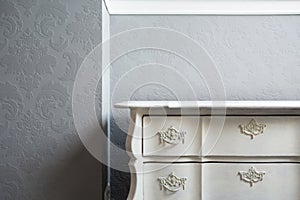 Close-up of sideboard photo