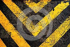 Close up sign on the road abstract background