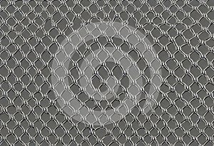 Close-up of a Silver Chain Link Fence Texture To further creative work