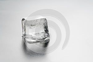 Close up of a Single Ice Cube