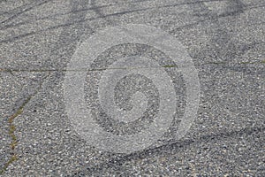 Close up -Skid marks from tire on road- police message for front cover or billboards.