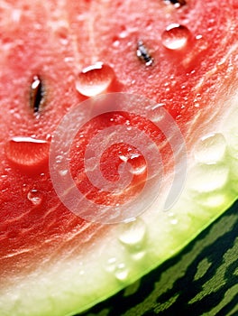 close-up of a slice of watermelon