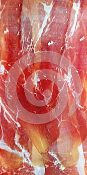 Close Up Sliced Ham photo