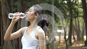 Close up slow motion camera panning and focus at young woman