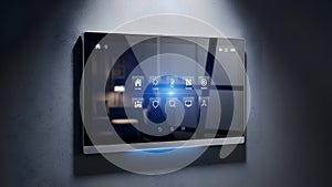 Smart Home Control Panel Automation System Interface