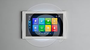 Smart Home Control Panel Automation System Interface