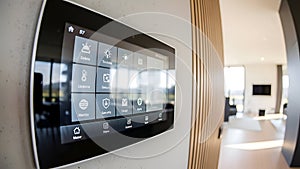 Smart Home Control Panel, Automation System, Modern Interior