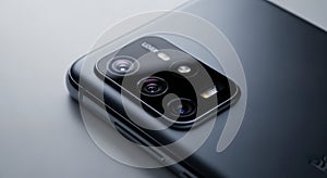 Close-up of a smartphone camera module