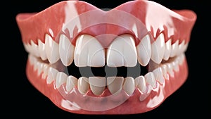 Close-Up Smile: White Teeth and Healthy Gums