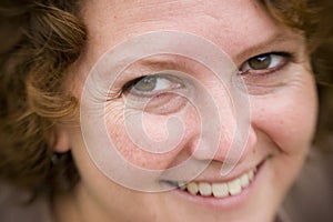 Close-up of a smiling woman