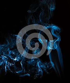 Close up of smoke on black background. Smoke stock image. Smoke cloud.