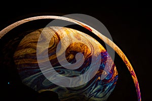 close up soap bubble