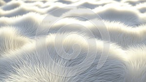 Close-up of a Soft, White, Fluffy Surface with Gentle Undulations photo