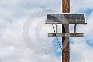 Solar Panel on telephone pole