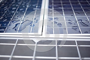 Close-up Solar panels solar cell