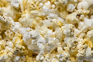 Close up of some buttery popcorn