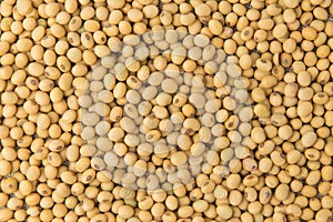 Close up of soybeans for background