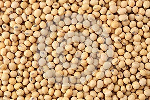 Close up soybeans background top view using for your advertising