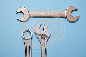 Close up of spanners