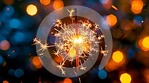 Close-up of sparklers