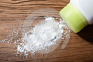 Close-up Of Spilled Talcum Powder