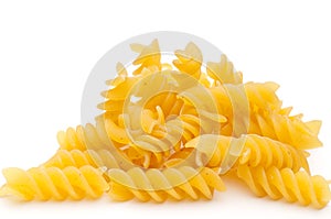 Close up of spiral pasta