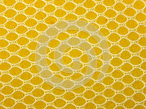 Close up of Sponge net texture background