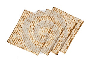 Close up of square matza