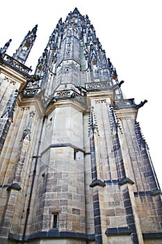 Close up of st. Vitus cathedral